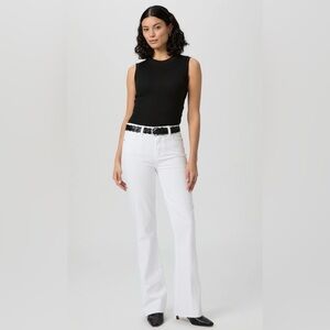 PAIGE Women's Flare White Jeans